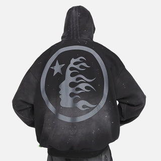 HELLSTAR X ADIDAS HOODIE - BLACK