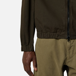 1200011 ORGANIC COTTON RIPSTOP HOODED OVERSHIRT - COAL GREY