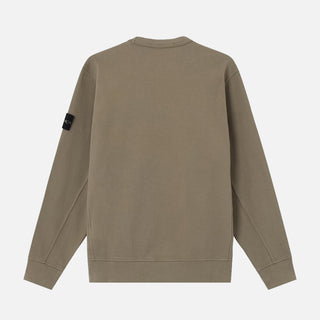 6100017 ORGANIC COTTON INTERLOCK CREWNECK - MILITARY GREEN