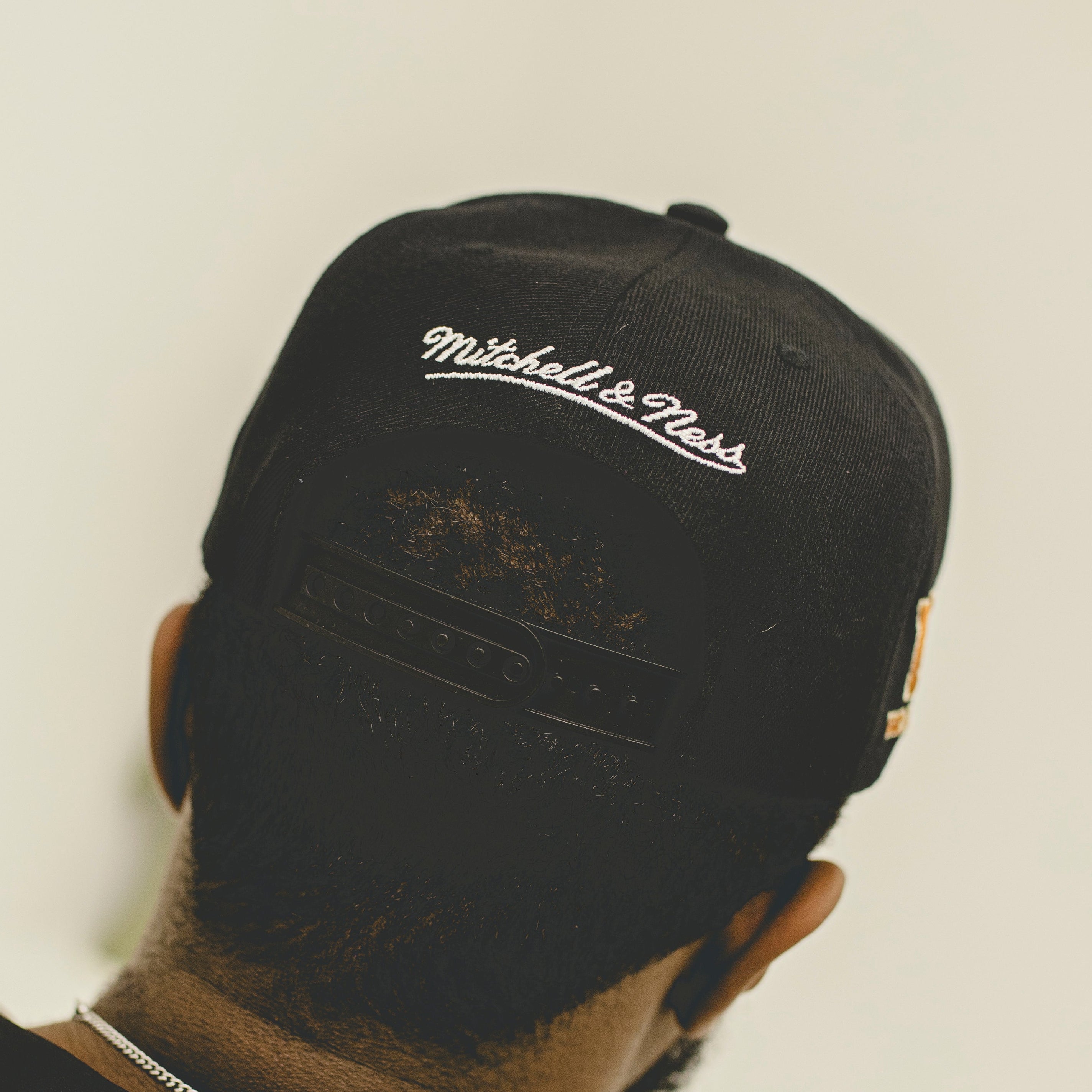 Mitchell & Ness Casquette snapback de la marque Pinscript noire, Noir , taille unique Mitchell & Ness Casquette snapback de la marque Pinscript noire, Noir , taille unique