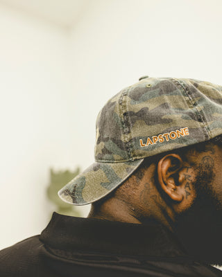 MITCHELL & NESS X LAPSTONE "10 YEAR" DAD HAT - CAMO