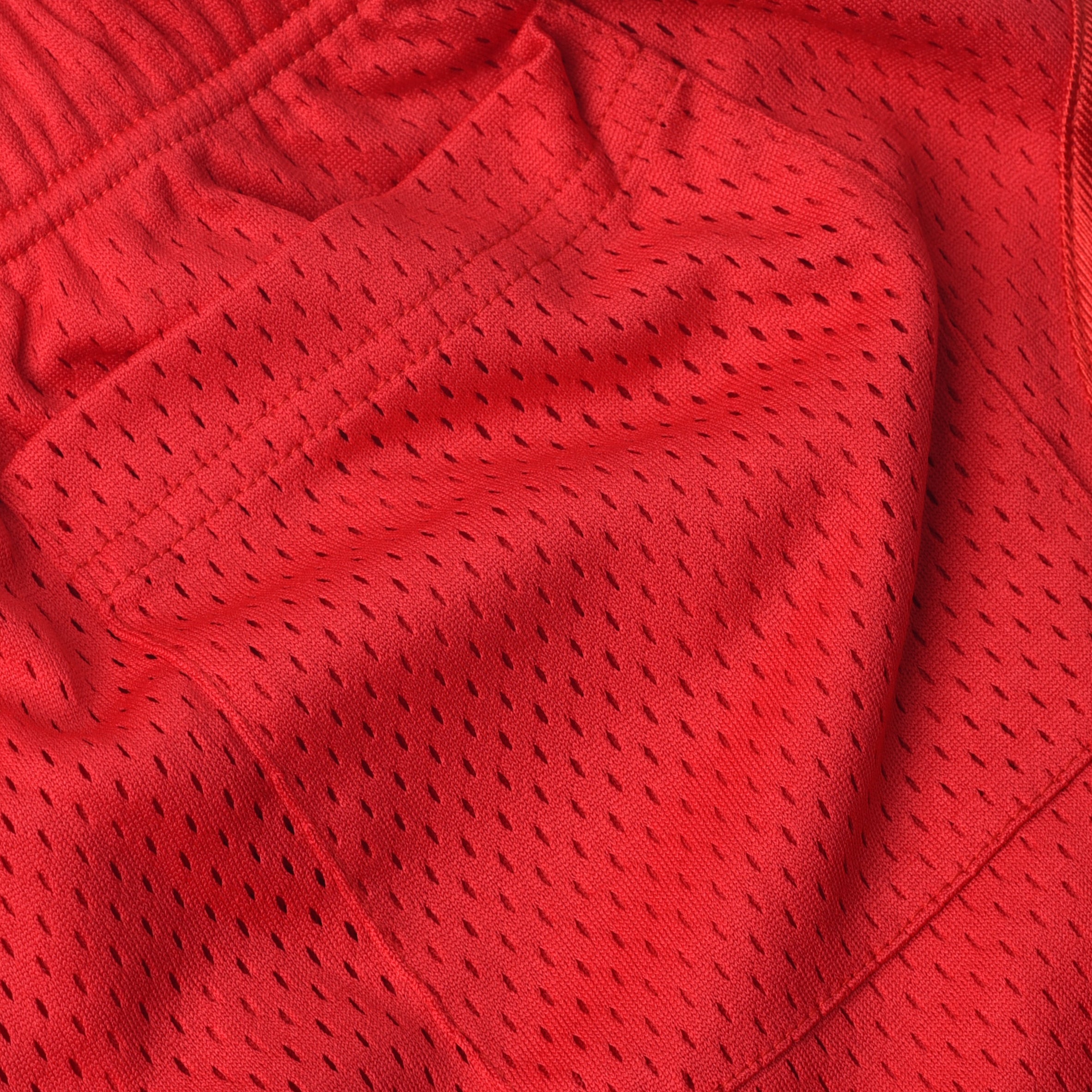 ABC.123. MESH SATIN BASKETBALL SHORTS - RED