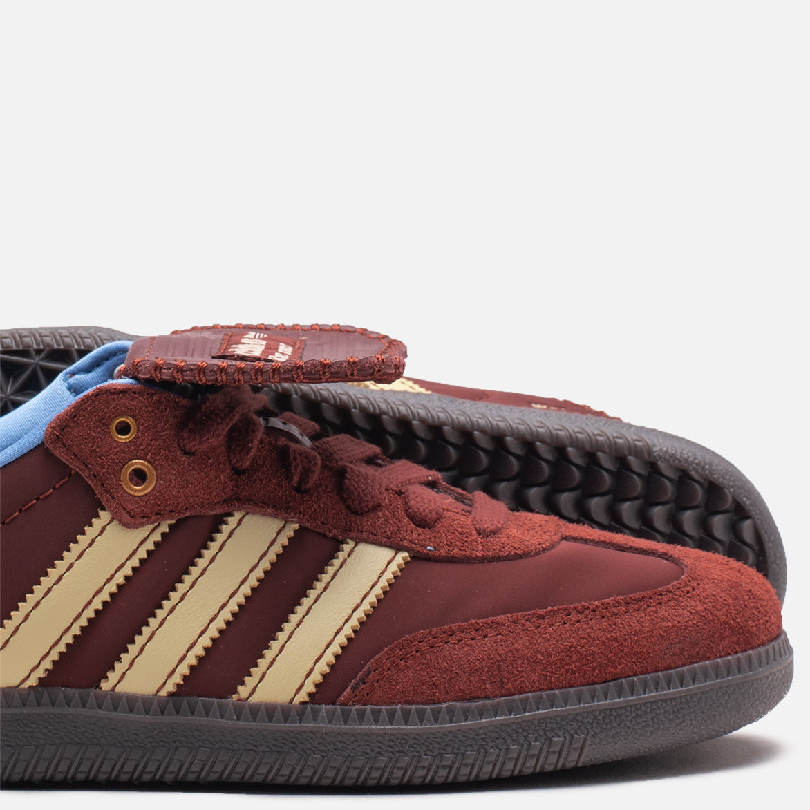 WALES BONNER X ADIDAS NYLON SAMBA - FOX BROWN / SANDY BEIGE