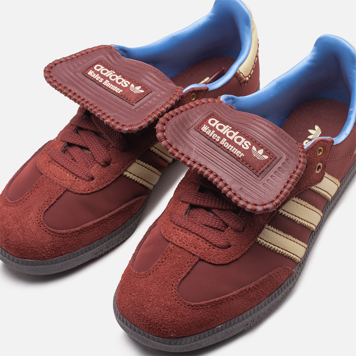 WALES BONNER X ADIDAS NYLON SAMBA - FOX BROWN / SANDY BEIGE