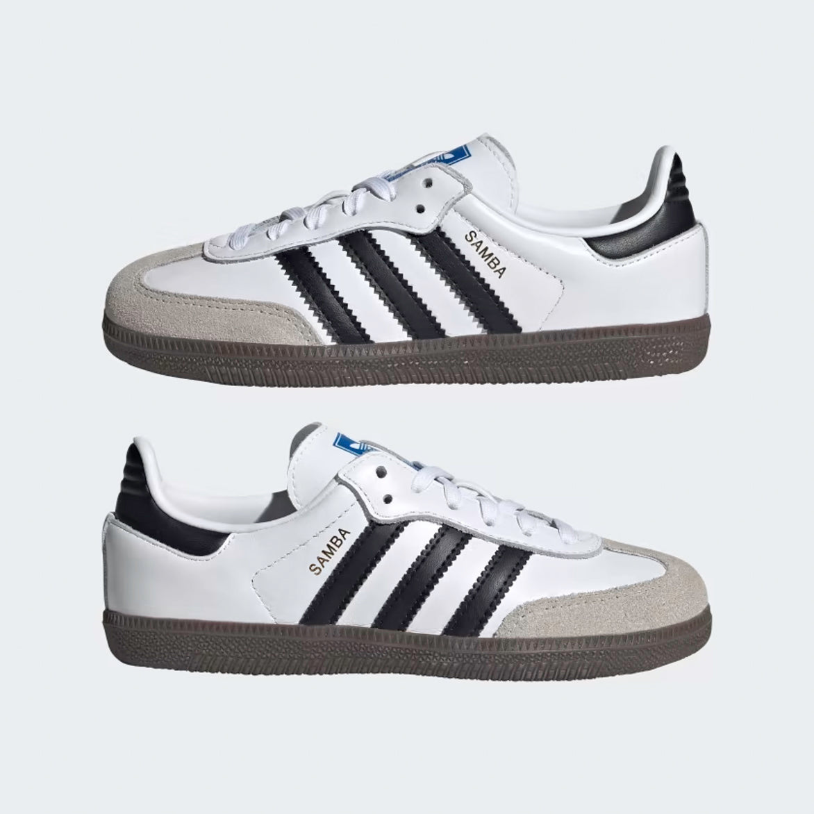 Adidas Samba OG (WONDER SILVER/OFF WHITE) Men's Shoes IG6177