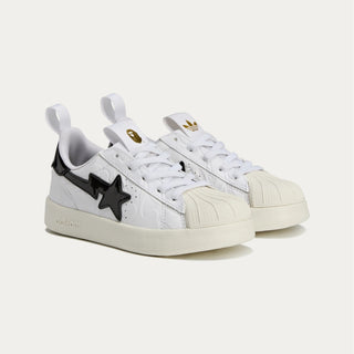 BAPE X ADIDAS ADIFOM SSTR 360 (PS) - CLOUD WHITE / CORE BLACK