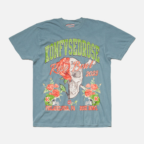 KONFVSEDROSE FOR LAPSTONE "ROSE BOWL" TEE - SLATE