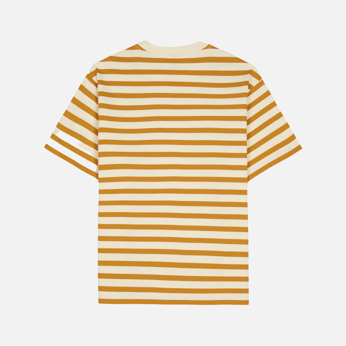 ORGANIC SS STRIPED T-SHIRT - GOLD