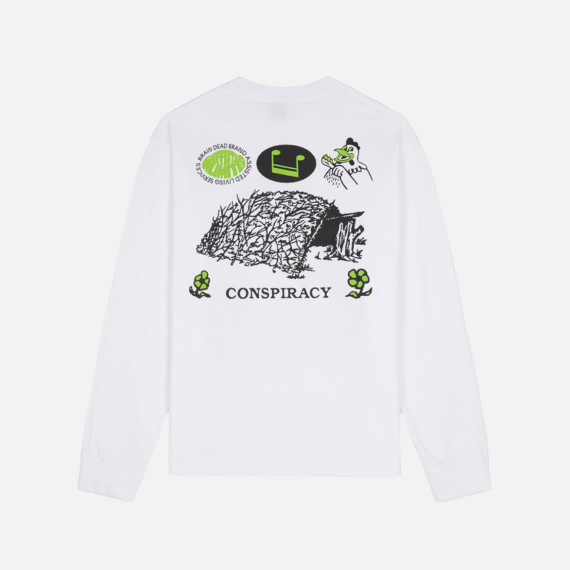 CONSPIRACY LS T-SHIRT - WHITE