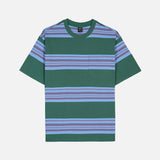 BAKER STRIPED POCKET T-SHIRT - GREEN