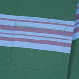 BAKER STRIPED POCKET T-SHIRT - GREEN