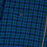 CHECK MATE FLANNEL ZIP SHIRT - NAVY