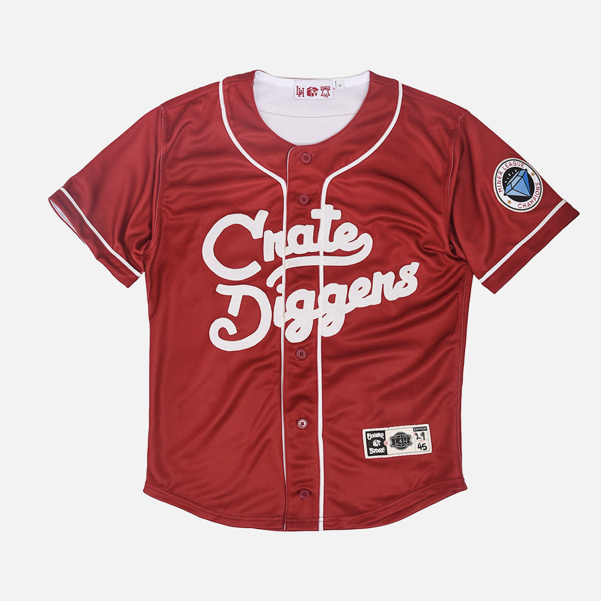 CRATE DIGGERS PHILADELPHIA JERSEY - BURGUNDY