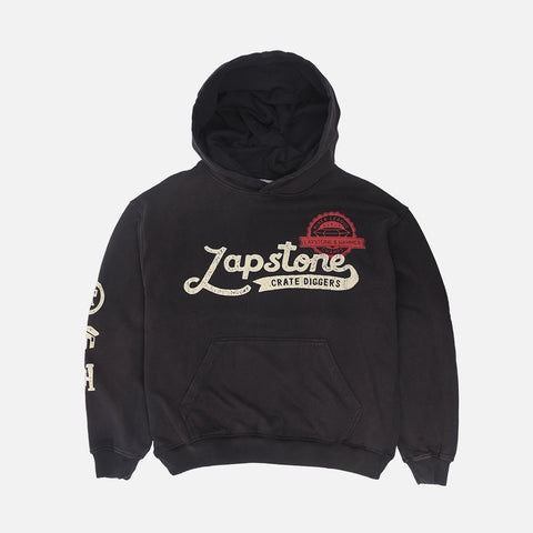LAPSTONE X CRATE DIGGERS MINER LEAGUE CHAMPS HOODIE - BLACK