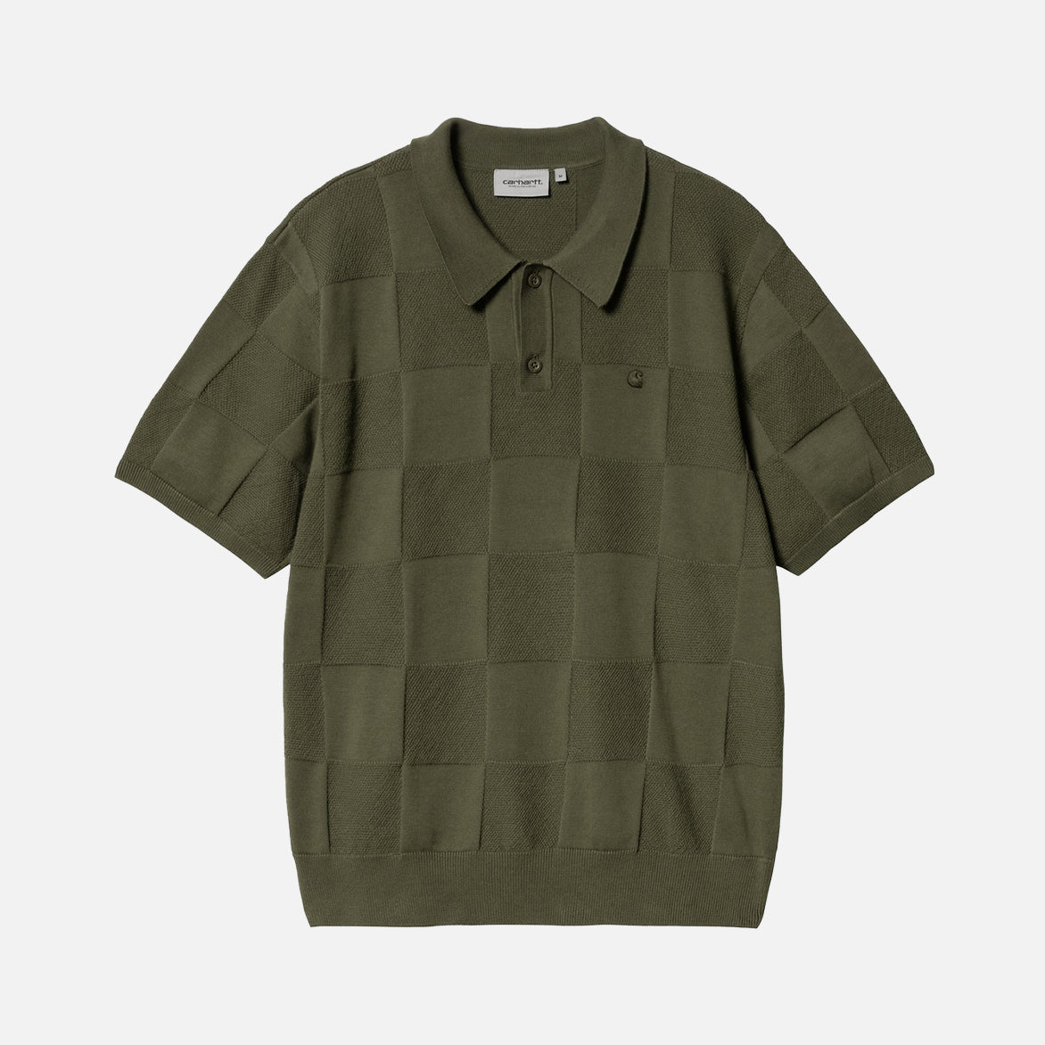Carhartt WIP☆S/S CHECKER POLO☆XLニットポロシャツ S/S CHECKER POLO - DOLLAR GREEN – lapstoneandhammer.com