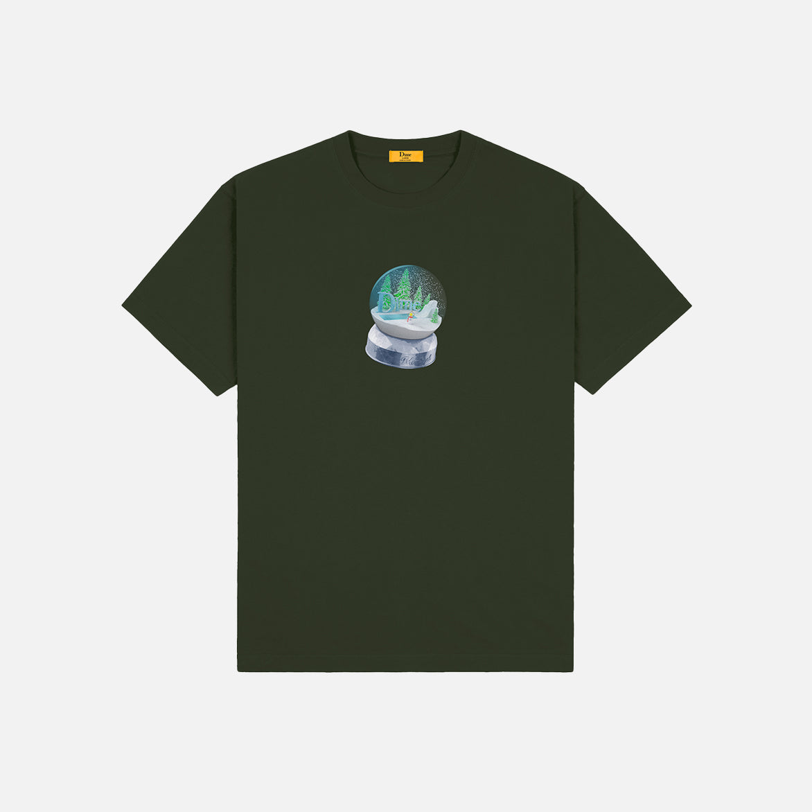 SNOW GLOBE T-SHIRT - FOREST GREEN