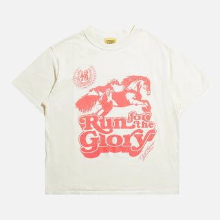 RUN FOR GLORY TEE - ANTIQUE WHITE