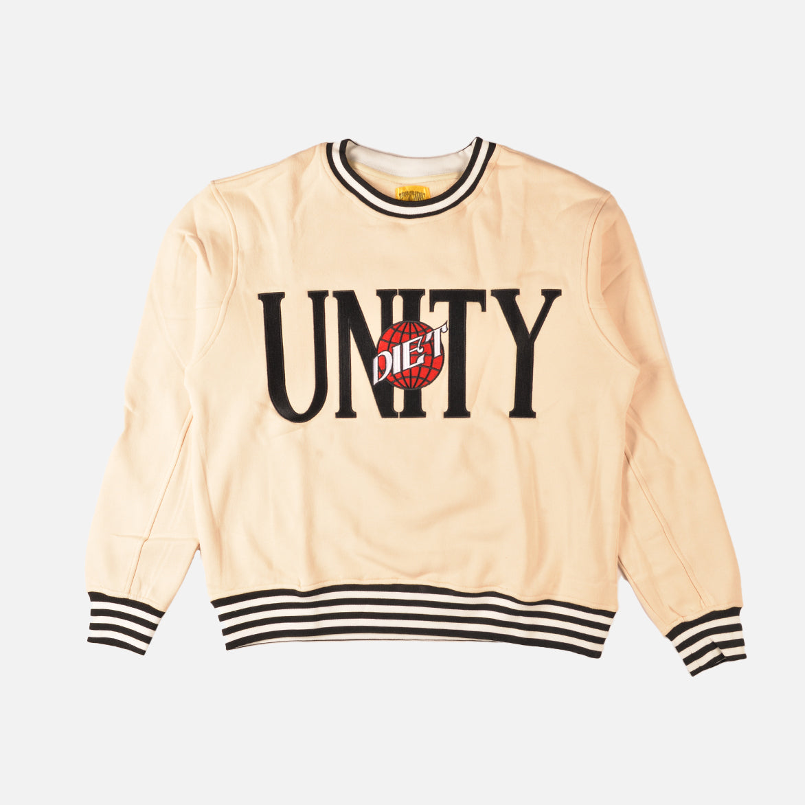 UNITY CREWNECK SWEATSHIRT WHITE BLACK – - Main Image