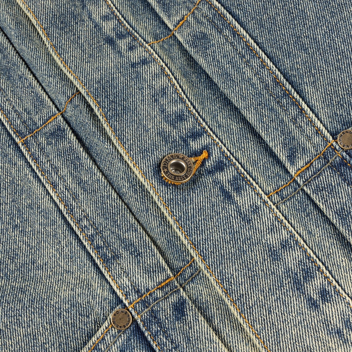 DENIM JACKET - DIPPED SANDBLASTED INDIGO – lapstoneandhammer.com