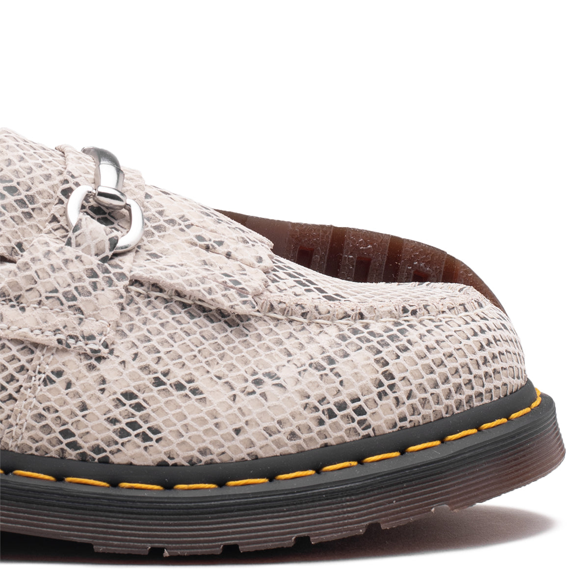 ADRIAN SNAFFLE PYTHON PRINT - SAND / BLACK