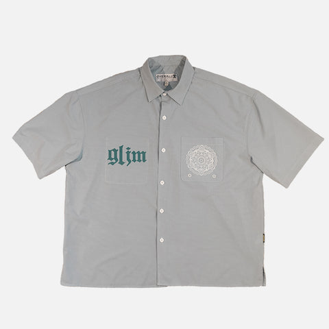 GLIM x LH SIGIL BUTTON UP - GREY