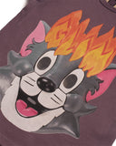 GLIM CAT TEE - PURPLE