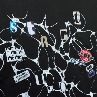 START TO FINISH TEE - BLACK