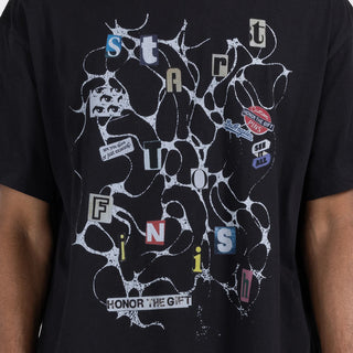 START TO FINISH TEE - BLACK