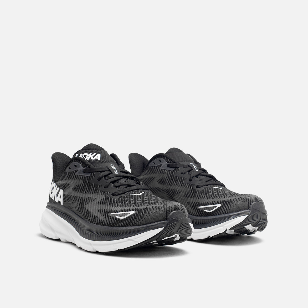 WMNS CLIFTON 9 - BLACK / WHITE