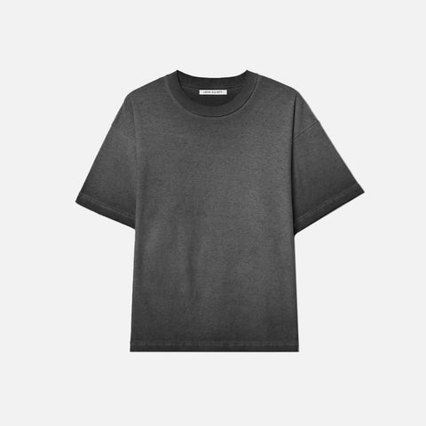 PHOENIX OIL WASH CROPPED TEE - BLACK
