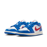 WMNS AIR JORDAN 1 LOW - SPORT BLUE / GYM RED