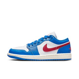 WMNS AIR JORDAN 1 LOW - SPORT BLUE / GYM RED