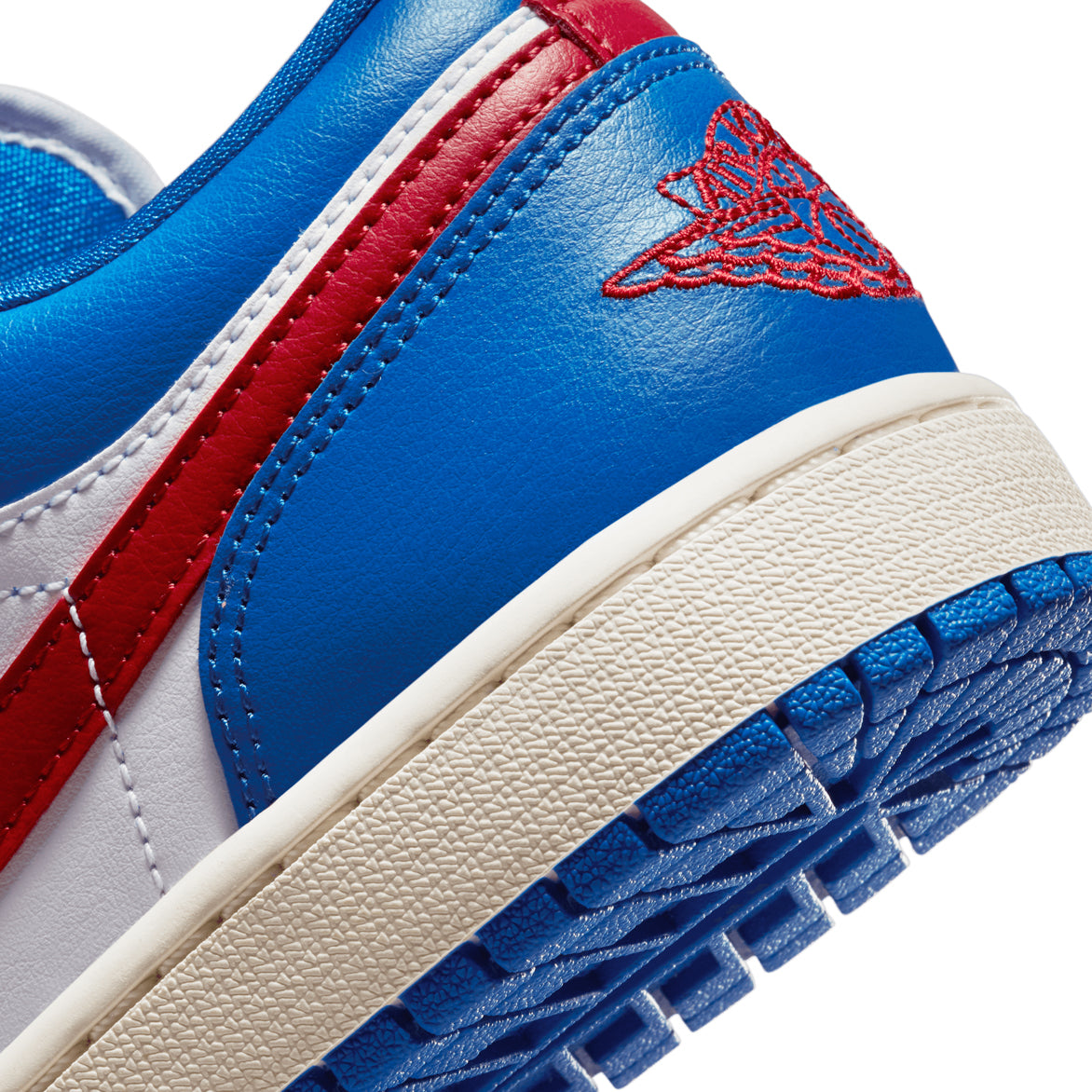 WMNS AIR JORDAN 1 LOW - SPORT BLUE / GYM RED