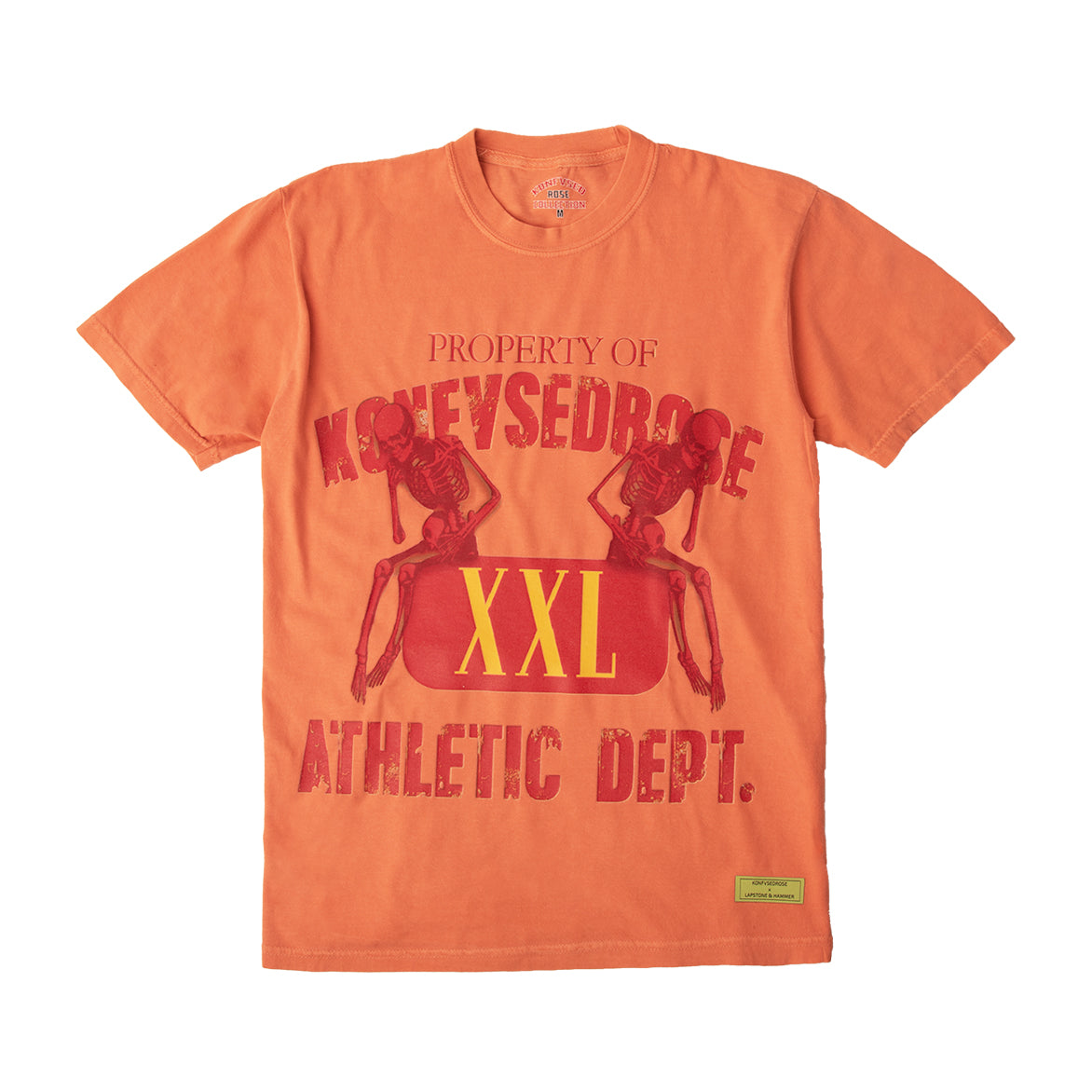 KONFVSEDROSE FOR LAPSTONE "ATHLETIC DEPT" TEE - BURNT ORANGE