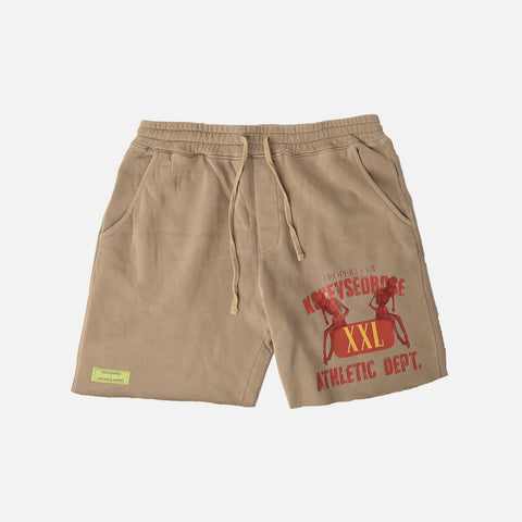 KONFVSEDROSE FOR LAPSTONE "ATHLETIC DEPT" SHORTS - SANDSTONE