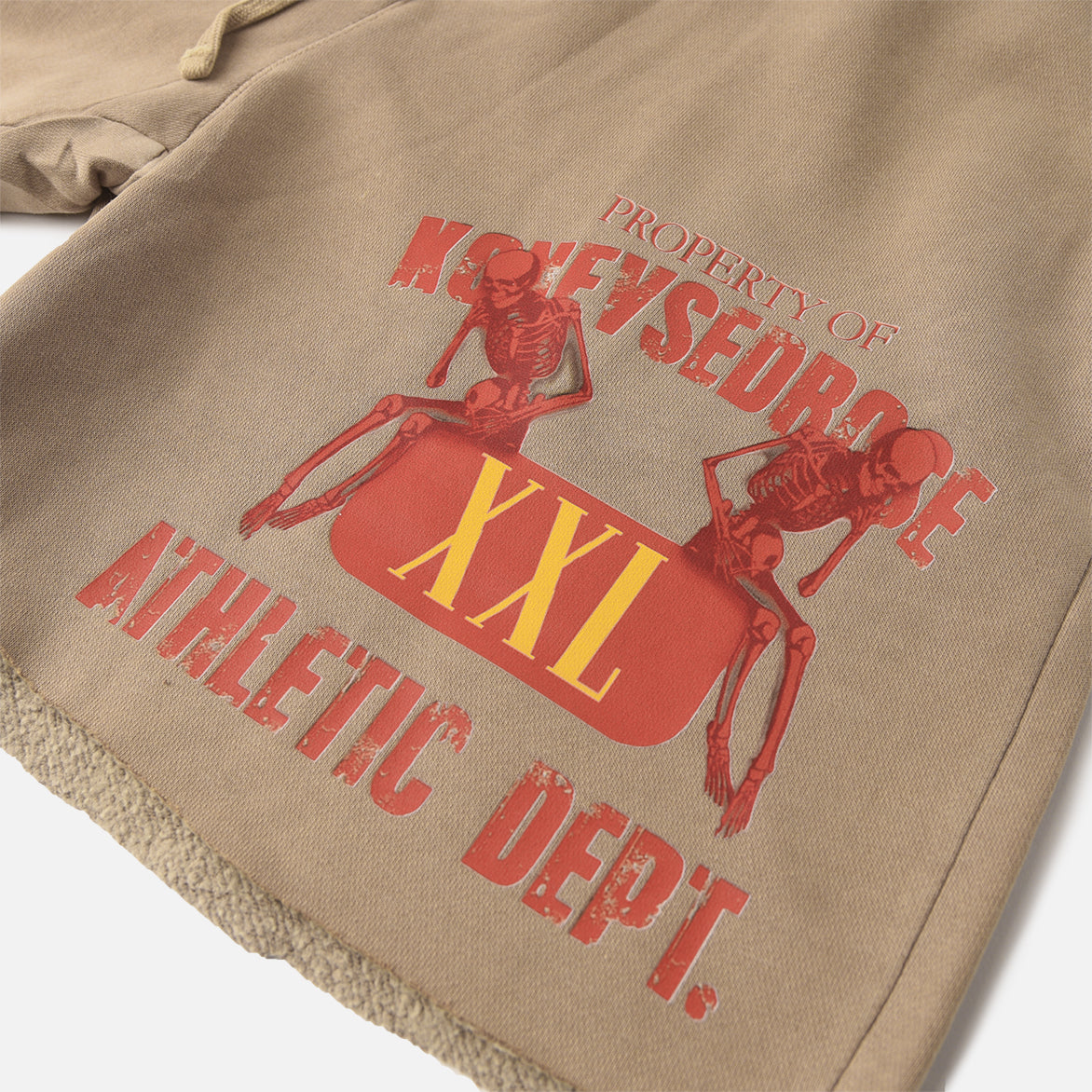 KONFVSEDROSE FOR LAPSTONE "ATHLETIC DEPT" SHORTS - SANDSTONE
