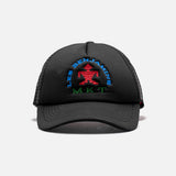 TEXTILE TRUCKER HAT - BLACK