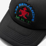 TEXTILE TRUCKER HAT - BLACK