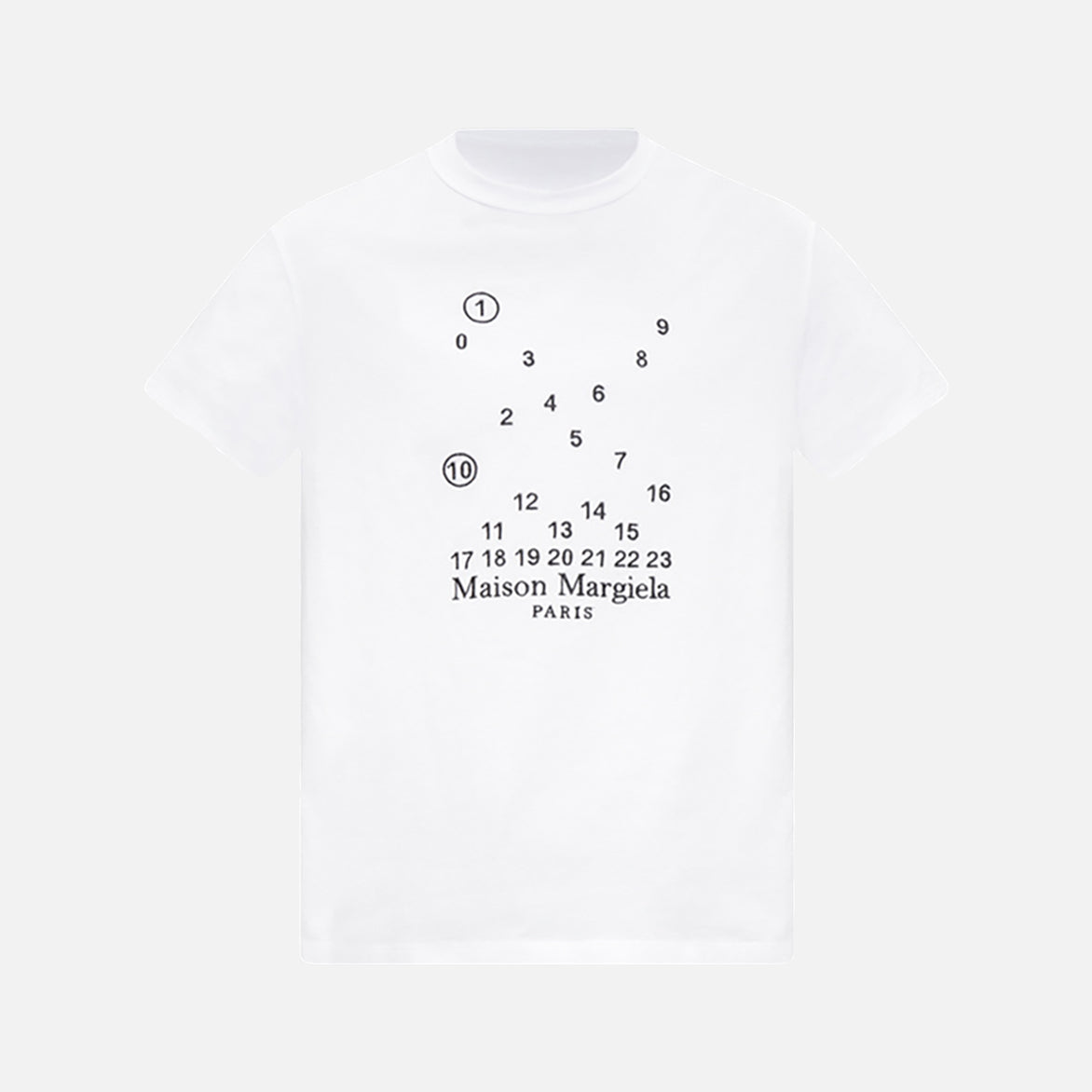 NUMBERS LOGO TEE - WHITE