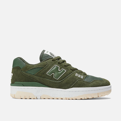 550 SUEDE - OLIVE / WHITE
