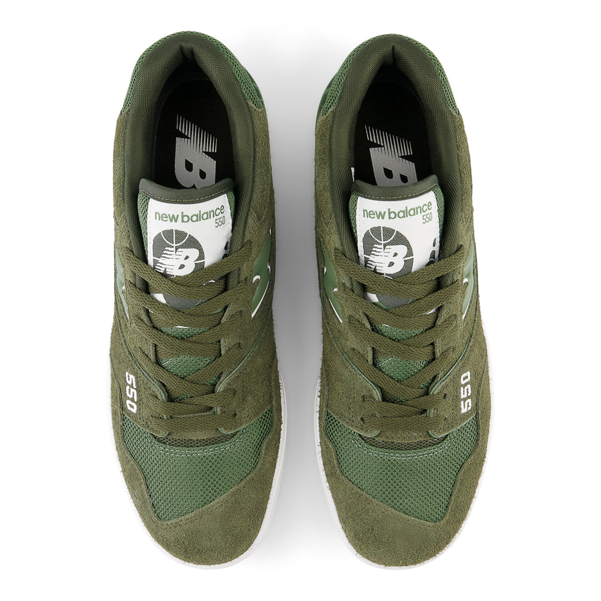 550 SUEDE - OLIVE / WHITE