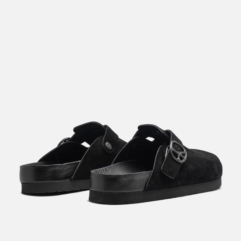 CLOG SANDAL SUEDE - BLACK