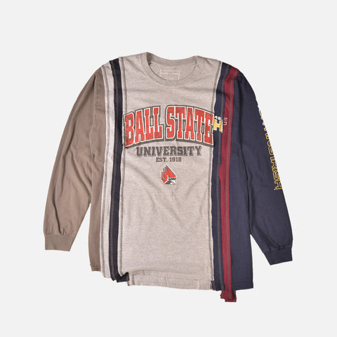 7 CUTS L/S TEE - COLLEGE - LARGE
