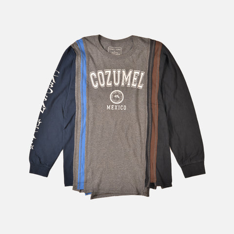 7 CUTS L/S TEE - COLLEGE - MEDIUM
