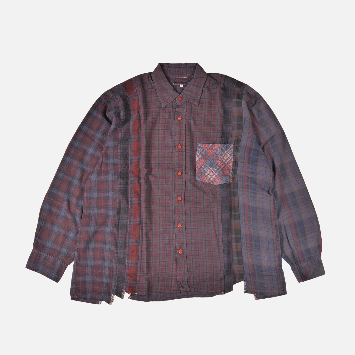 FLANNEL SHIRT -> 7 CUTS SHIRT / OVER DYE - LARGE