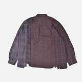 FLANNEL SHIRT -> 7 CUTS SHIRT / OVER DYE - LARGE