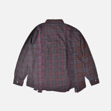 FLANNEL SHIRT -> 7 CUTS SHIRT / OVER DYE - MEDIUM 2
