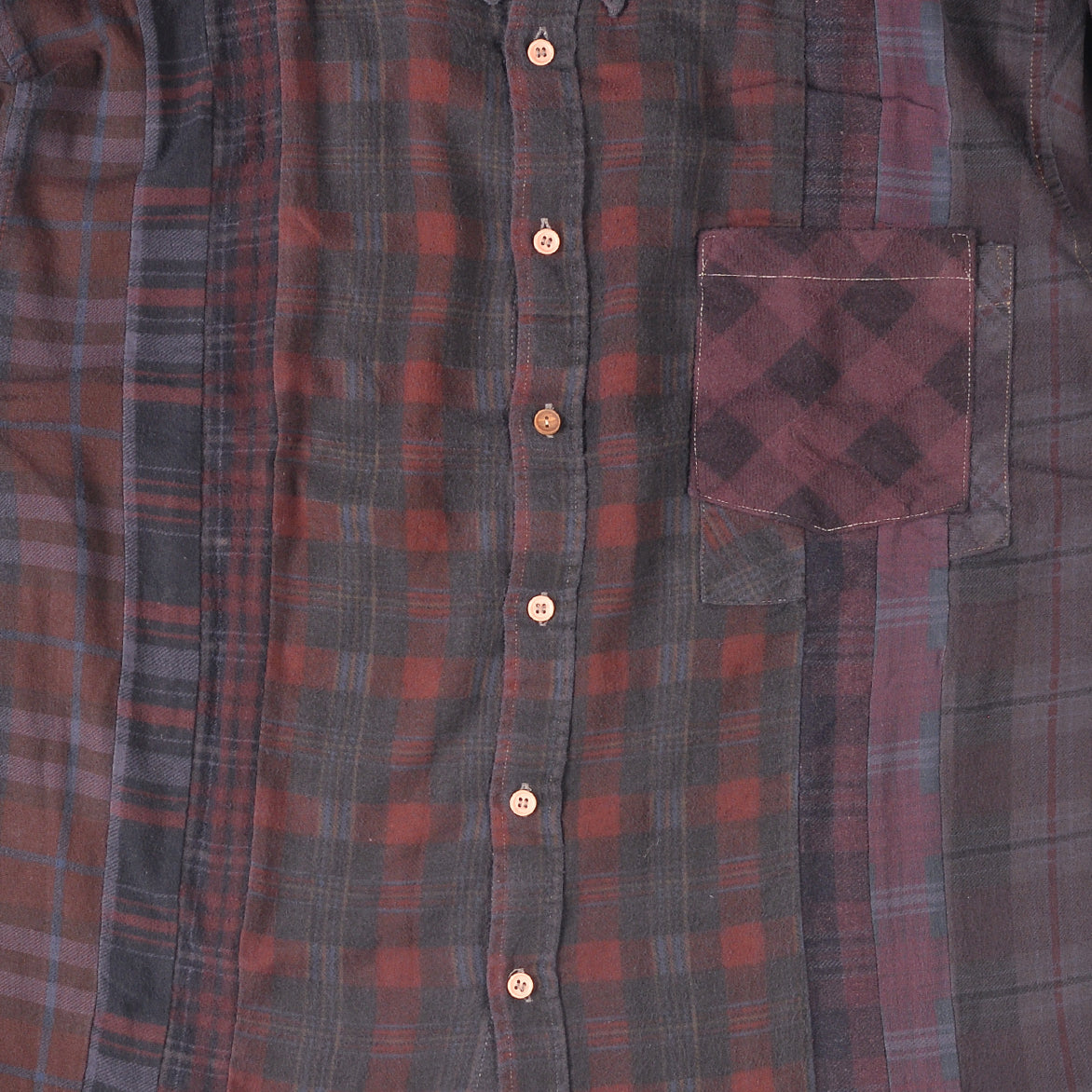 FLANNEL SHIRT -> 7 CUTS SHIRT / OVER DYE - MEDIUM 2
