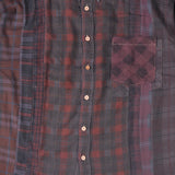 FLANNEL SHIRT -> 7 CUTS SHIRT / OVER DYE - MEDIUM 2