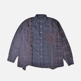 FLANNEL SHIRT -> 7 CUTS SHIRT / OVER DYE - SMALL